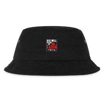 His Will His Way My Faith #IVFJourney Infertility - Kids’ Bucket Hat - black - Front
