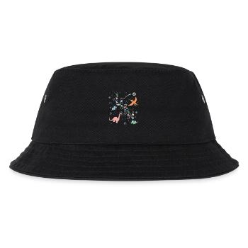 JULIAN - Schöner Jungen Name mit Dinosaurier - Kinder Bucket Hat - Schwarz - Vorne