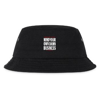 mind your own damn business - Kinder Bucket Hat - Schwarz - Vorne