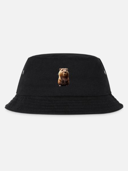 Biber Motiv Biberflüsterer Nagetiere Süßer Biber - Bucket Hat til børn - sort