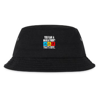 Triathlon-Anzug - Triathlet im Training - Kinder Bucket Hat - Schwarz - Vorne