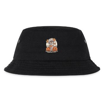 Gruselige kleine Mumie mit Kürbissen - Kinder Bucket Hat - Schwarz - Vorne