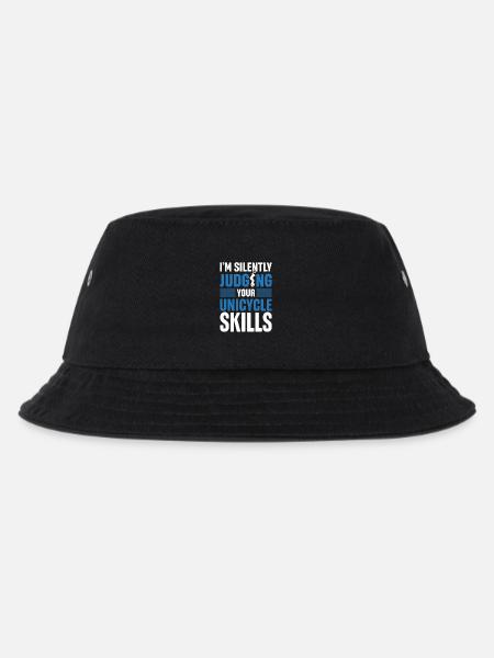 Unicycle Merch Trials Einräder Fahrrad Einrad - Kinder Bucket Hat - Schwarz