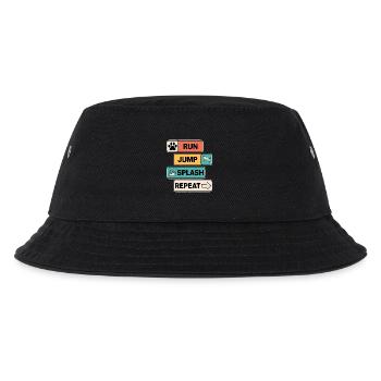 Dock Diving Spruch Dog Diving Dock Diving Geschenk - Kinder Bucket Hat - Schwarz - Vorne
