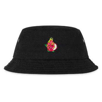 Lächelnde Pitaya-Drachenfrucht - Kinder Bucket Hat - Schwarz - Vorne