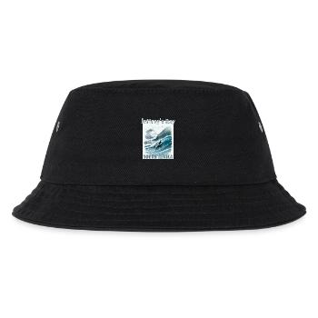 Jeffrey's Bay Surfing Abenteuer Jeffreys Bay - Kinder Bucket Hat - Schwarz - Vorne