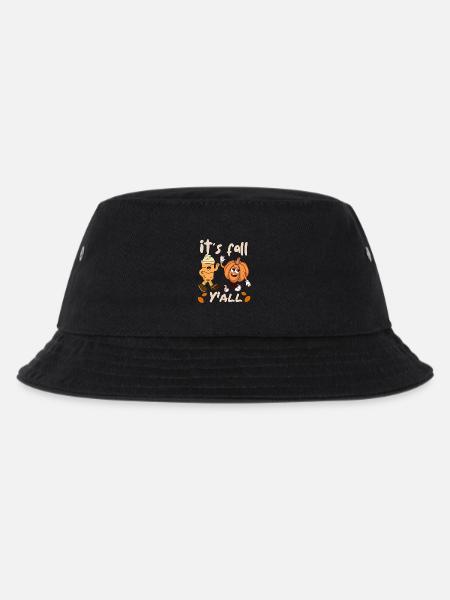 Retro cartoon pumpkin spice latte it's fall y'all - Bob Enfant - noir