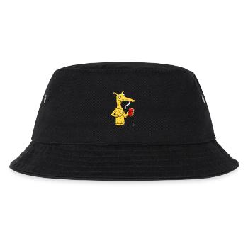 Ameisenbär-Kreatur mit einem Ziegelstein - Kinder Bucket Hat - Schwarz - Vorne