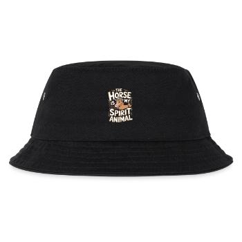 Pferd The Horse Is My Spirit Animal Pferd - Kids’ Bucket Hat - black - Front