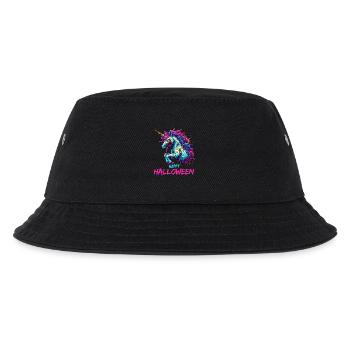 Halloween Einhorn Zombie Gruselig Mitternacht - Kinder Bucket Hat - Schwarz - Vorne