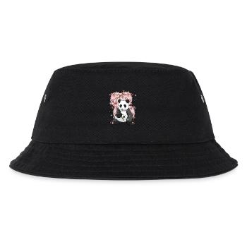 Asien China Kirschblüte Pandabär Bären Japan - Kinder Bucket Hat - Schwarz - Vorne
