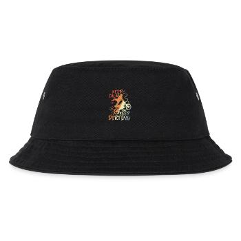 Keep Calm and Keep Dirting - Kinder Bucket Hat - Schwarz - Vorne