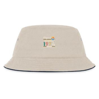 Dezember 1974 Vintage Retro Geburtstagsgeschenk - Kinder Bucket Hat - Natur/Navy - Vorne