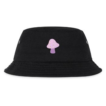 Mushroom Autumn Dots Autumn Woodland Nursery - Kids’ Bucket Hat - black - Front