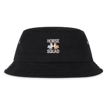 Horse Groups Design Horse Squad - Kids’ Bucket Hat - black - Front