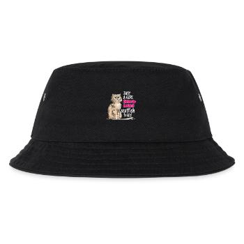 Scottish Fold Cat - Kids’ Bucket Hat - black - Front