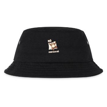 Faultier Nö Einfach Nö Lustiger Faulenzer Spruch - Kinder Bucket Hat - Schwarz - Vorne