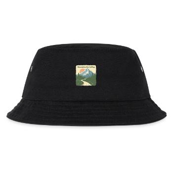 MOUNTAINS ARE CALLING - Kids’ Bucket Hat - black - Front