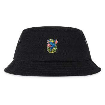 Pharao Schwein - Kinder Bucket Hat - Schwarz - Vorne
