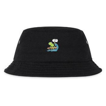 Frog Surfer Surfer Surfer Surfer Girl - Kids’ Bucket Hat - black - Front