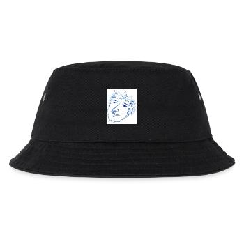 Quick Sketch Portrait Kinky Hair - Kids’ Bucket Hat - black - Front