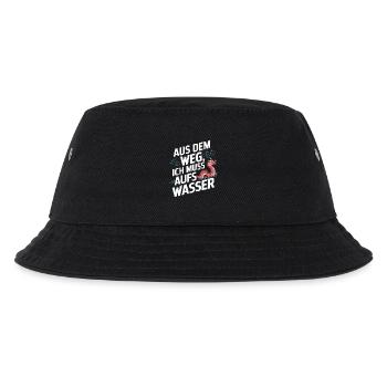 Aus dem Weg, ich muss aufs Wasser - Kinder Bucket Hat - Schwarz - Vorne