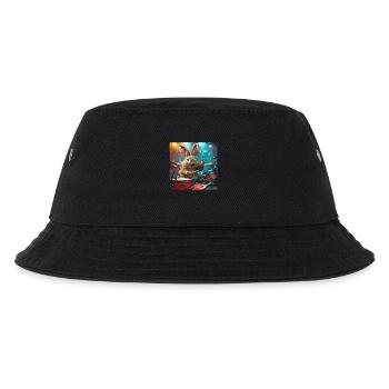 Kaninchen - Kinder Bucket Hat - Schwarz - Vorne