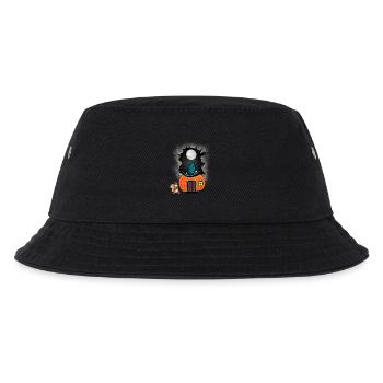 Halloween Kürbis Kind Kinder Kleinkinder Baby - Kinder Bucket Hat - Schwarz - Vorne