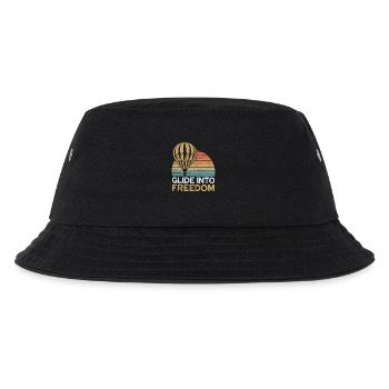 Hot Air Balloon: Glide Into Freedom - Kids’ Bucket Hat - black - Front