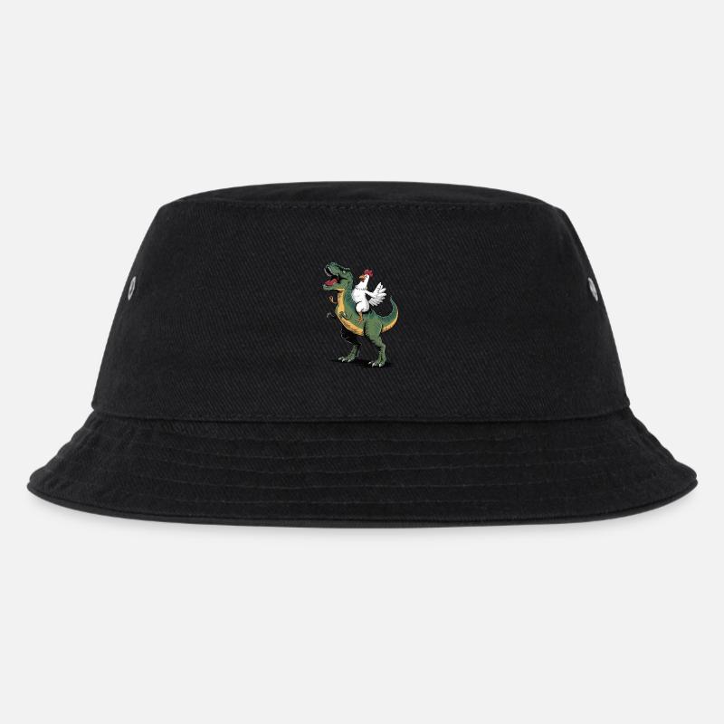 Huhn - Kinder Bucket Hat - Schwarz
