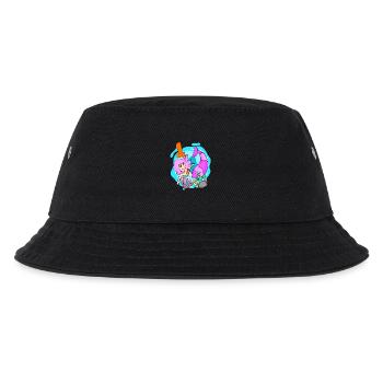 Zahl 1 Nummer Eins - Meerjungfrau Motiv - Kinder Bucket Hat - Schwarz - Vorne