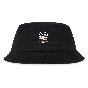 My cow and I don't like you - Kids’ Bucket Hat - black - Front