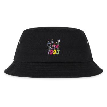 Geburtsjahr 1993 Wildblumen - Kinder Bucket Hat - Schwarz - Vorne