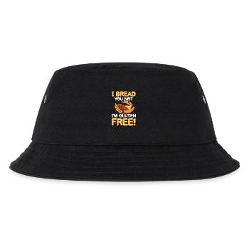 I bread you not I'm gluten-free - Kinder Bucket Hat - Schwarz - Vorne