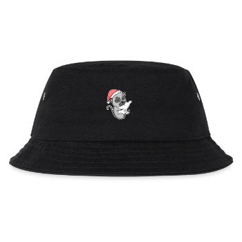 Lemuren Niedlich Müde Ausschlafen Weihnachten - Kinder Bucket Hat - Schwarz - Vorne