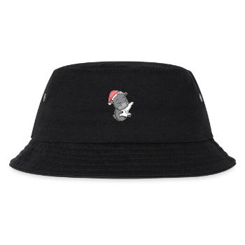 Esel Niedlich Müde Ausschlafen Weihnachten - Kinder Bucket Hat - Schwarz - Vorne