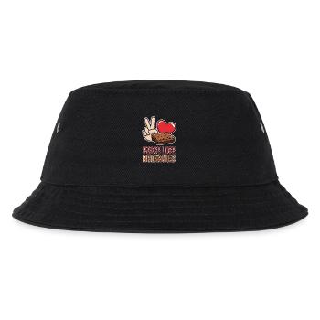 Brownies Spruch Gebäck Lustiges Brownie Geschenk - Kinder Bucket Hat - Schwarz - Vorne