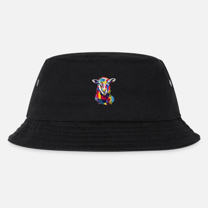 Schaf - Kinder Bucket Hat - Schwarz