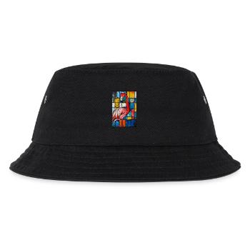Flamingo - Kinder Bucket Hat - Schwarz - Vorne