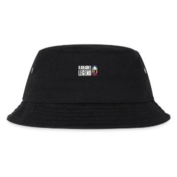 Karaoke Legende Mikrofon Retro - Kinder Bucket Hat - Schwarz - Vorne