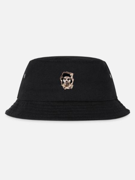 Erdmännchen - Kinder Bucket Hat - Schwarz