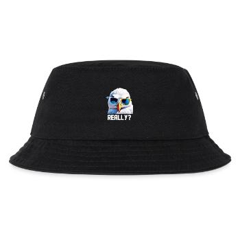 Really - Seagull with sunglasses - Kids’ Bucket Hat - black - Front