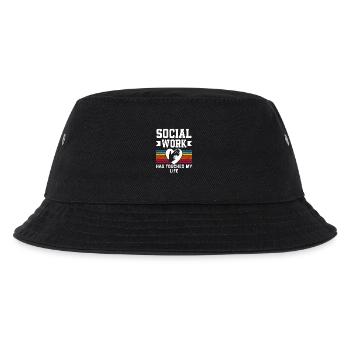 Soziale Arbeit Hat Mein Leben Berührt - Kinder Bucket Hat - Schwarz - Vorne