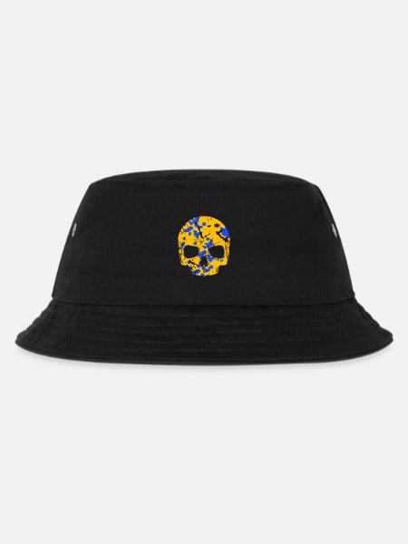 Totenkopf Bunt Camo - Kinder Bucket Hat - Schwarz