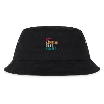 Ne pas aspirer à être humble rétro vintage - Bob Enfant - noir - Devant