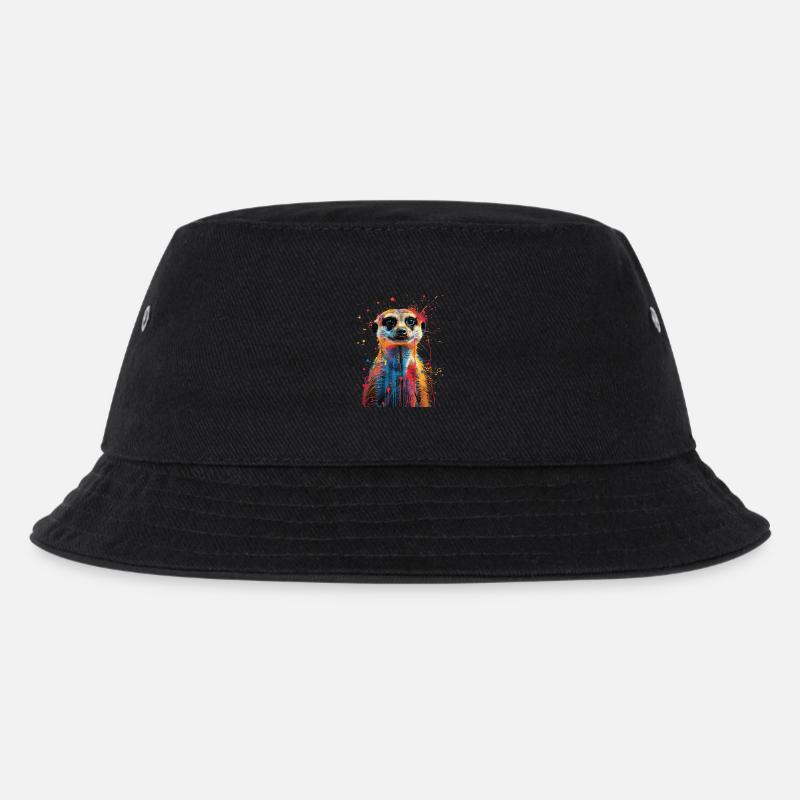 Erdmännchen - Kinder Bucket Hat - Schwarz
