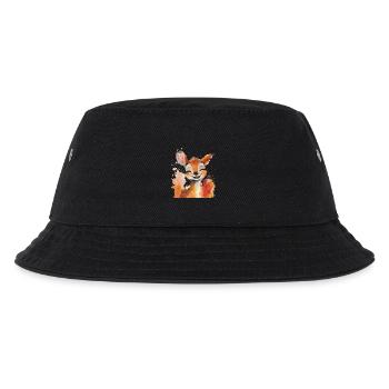 Reh - Kinder Bucket Hat - Schwarz - Vorne
