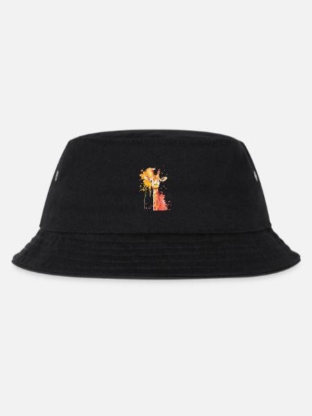 Giraffe - Kinder Bucket Hat - Schwarz