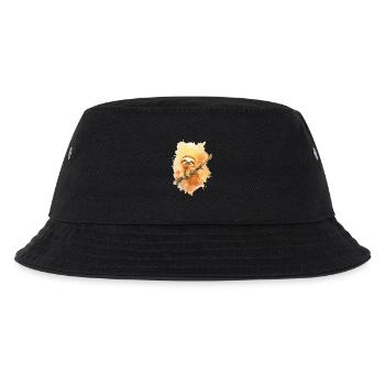 Faultier - Kinder Bucket Hat - Schwarz - Vorne