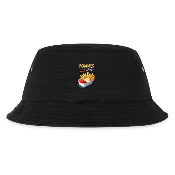 fries rut wiess snack bar cologne kölsch party funny - Kids’ Bucket Hat - black - Front